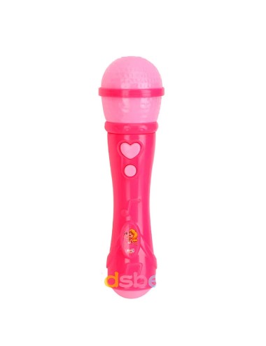 Micrófono Para Niñas Con Luz Y Sonido Altavoz + Baterias