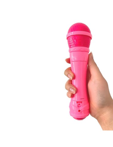 Micrófono Para Niñas Con Luz Y Sonido Altavoz + Baterias