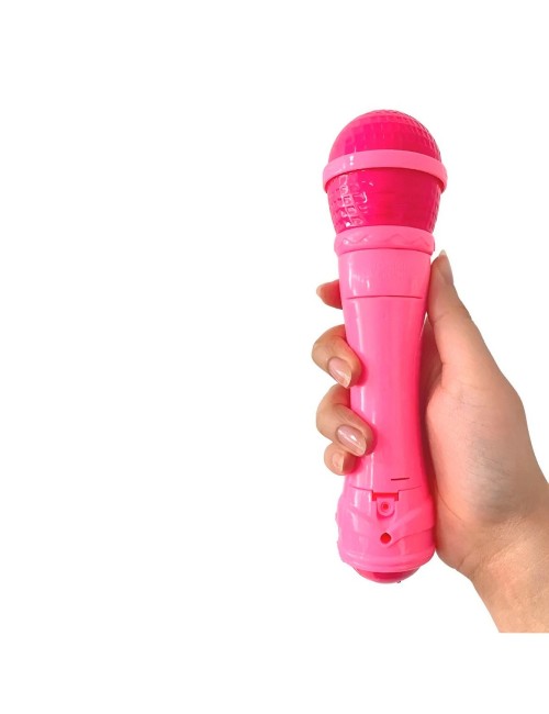 Micrófono Para Niñas Con Luz Y Sonido Altavoz + Baterias