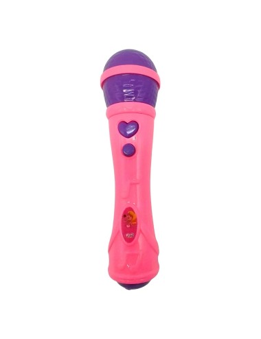 Micrófono Para Niñas Con Luz Y Sonido Altavoz + Baterias