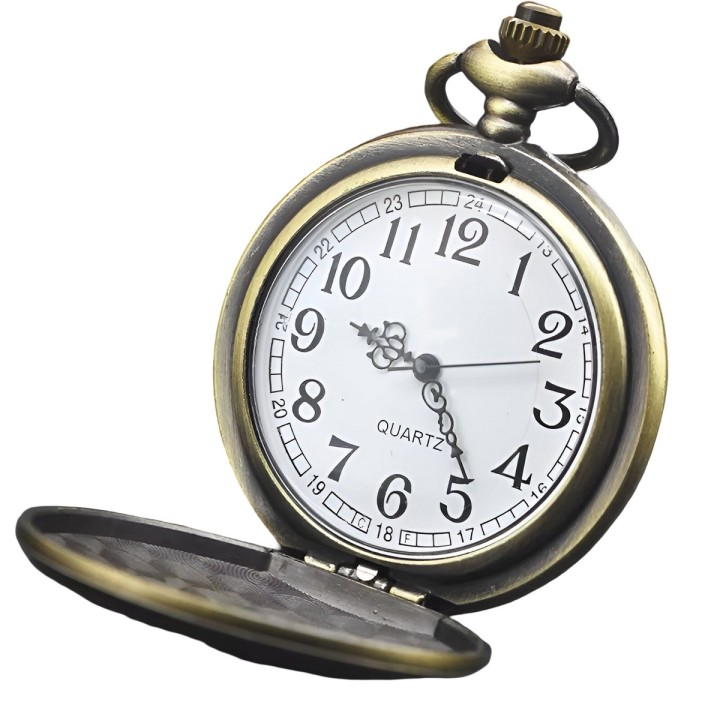 Reloj Bolsillo Vintage Camballo Simbolo De Poder + Estuche