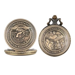 Reloj Bolsillo Vintage Fuerza Naval Militar + Estuche
