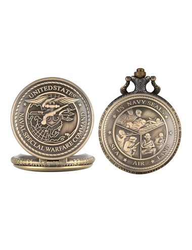 Reloj Bolsillo Vintage Fuerza Naval Militar + Estuche
