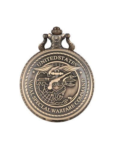 Reloj Bolsillo Vintage Fuerza Naval Militar + Estuche