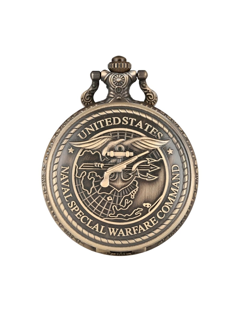 Reloj Bolsillo Vintage Fuerza Naval Militar + Estuche