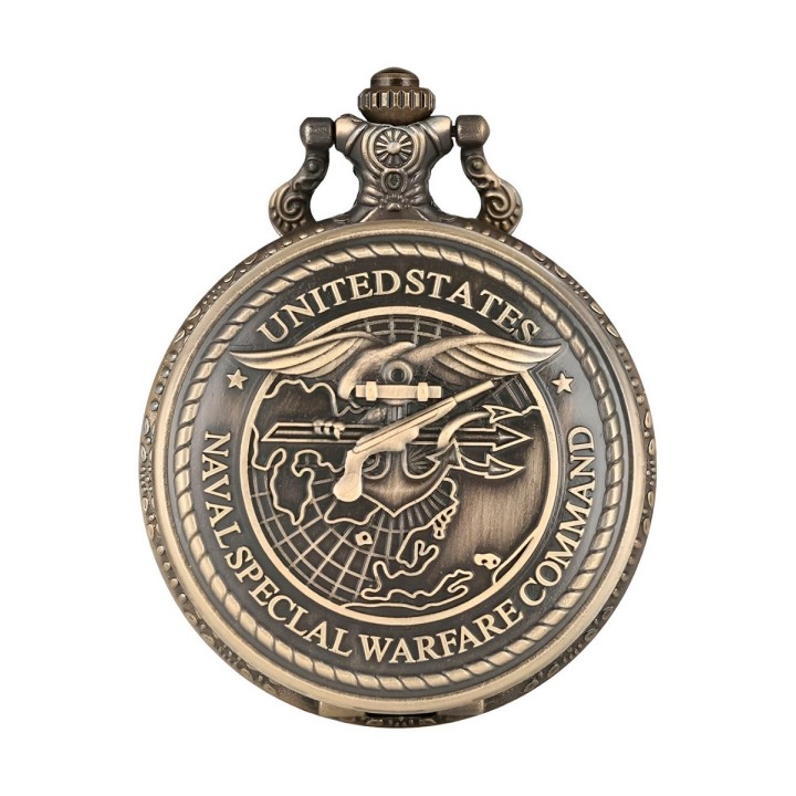 Reloj Bolsillo Vintage Fuerza Naval Militar + Estuche
