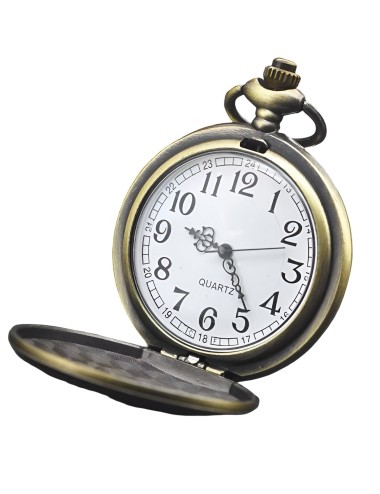 Reloj Bolsillo Vintage Moto Harley Davidson + Estuche