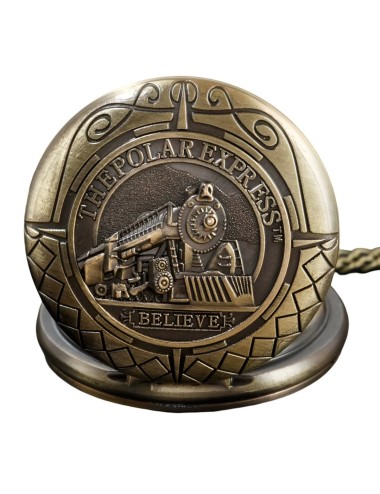 Reloj Bolsillo Vintage Tren Ferrocarril Expreso + Estuche