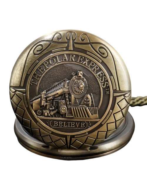 Reloj Bolsillo Vintage Tren Ferrocarril Expreso + Estuche