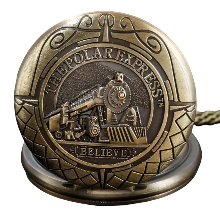 Reloj Bolsillo Vintage Tren Ferrocarril Expreso + Estuche
