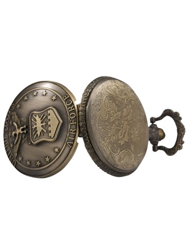 Reloj Bolsillo Vintage Fuerza Aerea Air Force + Estuche