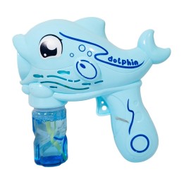 Pistola Burbujera Pez Delfin Con Liquido Burbujero + Bateria