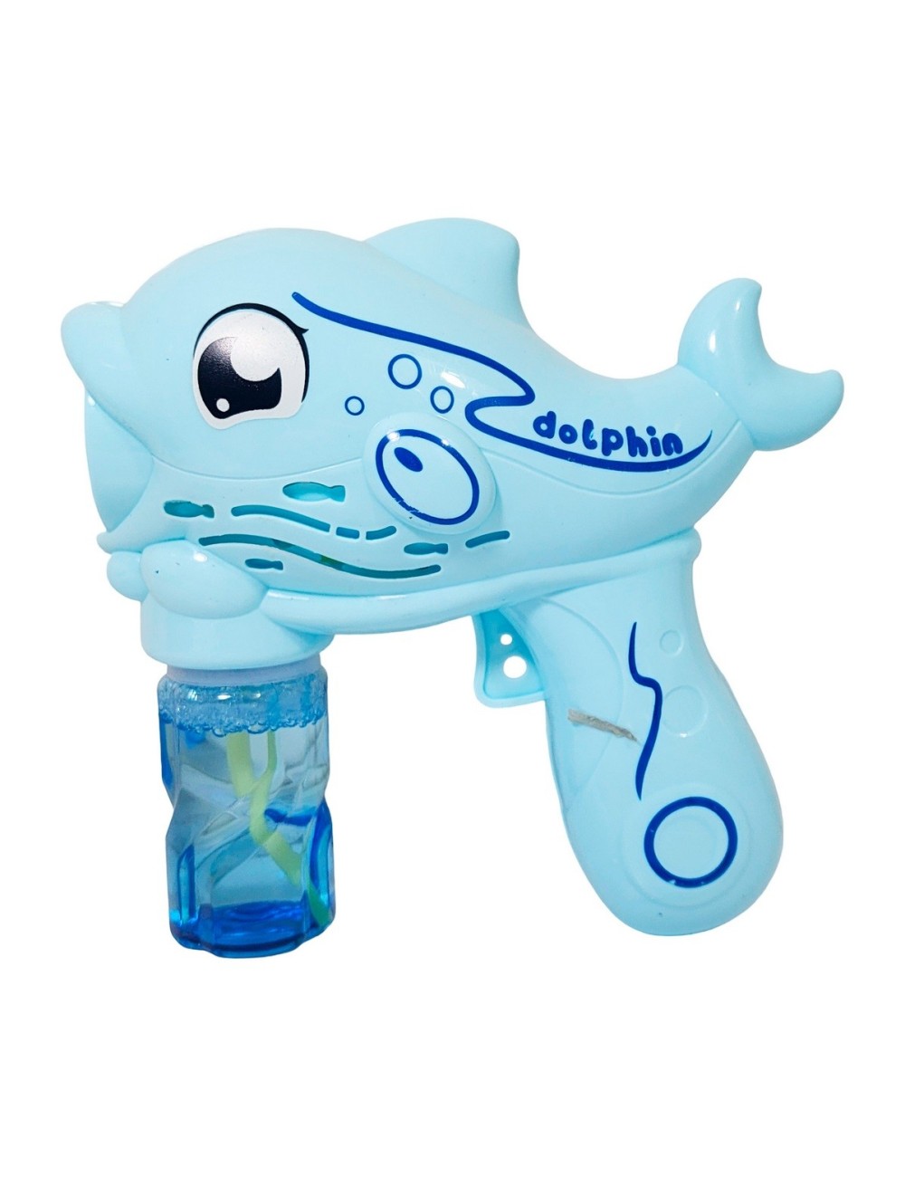 Pistola Burbujera Pez Delfin Con Liquido Burbujero + Bateria