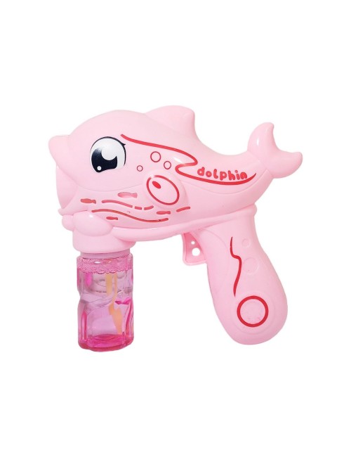 Pistola Burbujera Pez Delfin Con Liquido Burbujero + Bateria