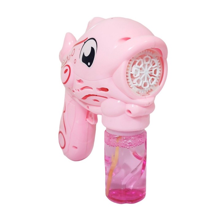 Pistola Burbujera Pez Delfin Con Liquido Burbujero + Bateria