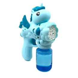 Pistola Burbujera Unicornio Con Liquido Burbujero + Bateria