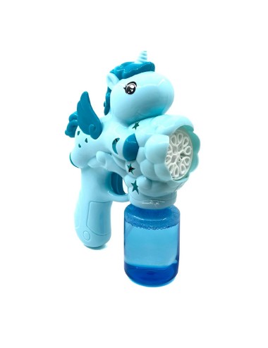 Pistola Burbujera Unicornio Con Liquido Burbujero + Bateria