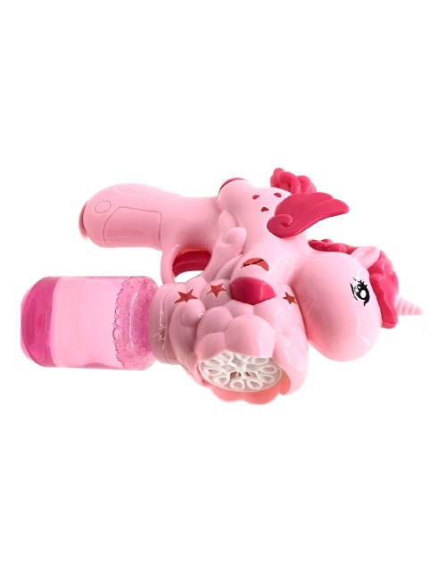Pistola Burbujera Unicornio Con Liquido Burbujero + Bateria
