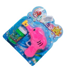 Pistola Burbujera Elefante Con Liquido Burbujero Juguete