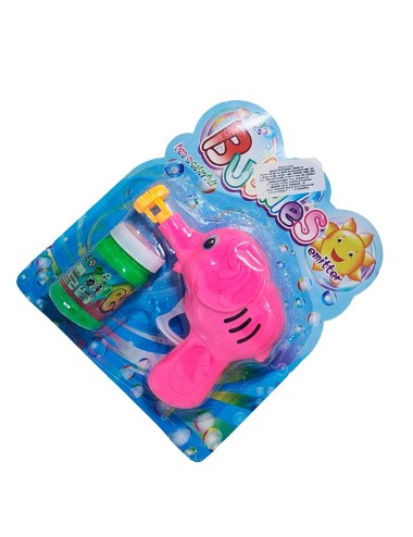 Pistola Burbujera Elefante Con Liquido Burbujero Juguete