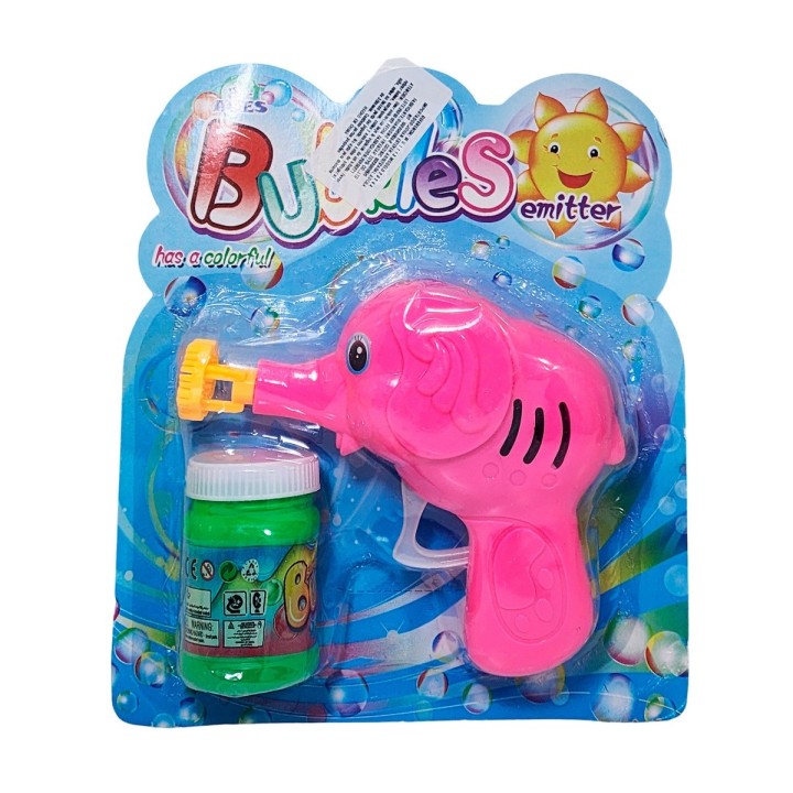 Pistola Burbujera Elefante Con Liquido Burbujero Juguete