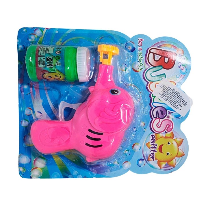 Pistola Burbujera Elefante Con Liquido Burbujero Juguete
