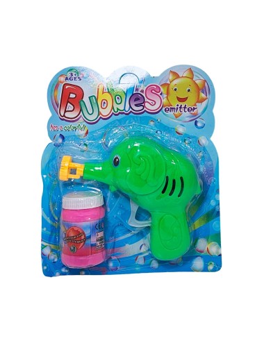 Pistola Burbujera Elefante Con Liquido Burbujero Juguete