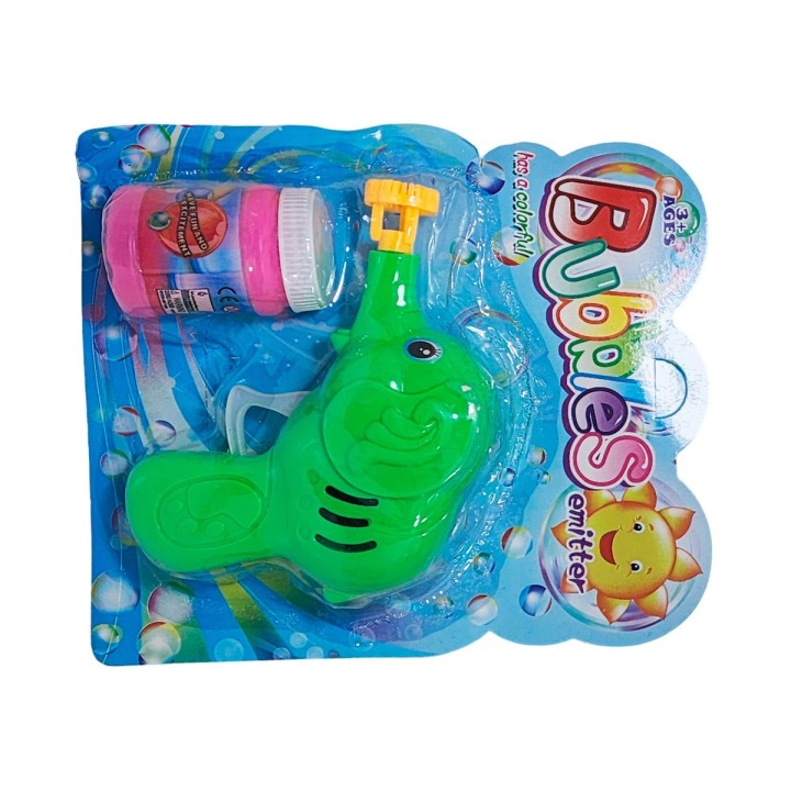 Pistola Burbujera Elefante Con Liquido Burbujero Juguete