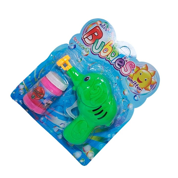 Pistola Burbujera Elefante Con Liquido Burbujero Juguete