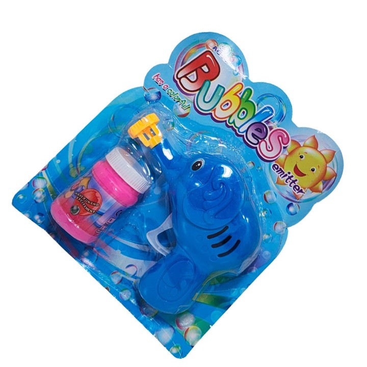 Pistola Burbujera Elefante Con Liquido Burbujero Juguete