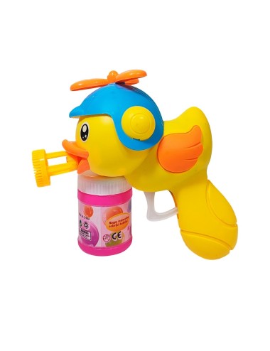 Pistola Burbujera Pato Patico Con Liquido Burbujero Juguete