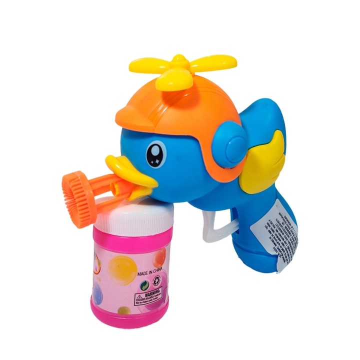 Pistola Burbujera Pato Patico Con Liquido Burbujero Juguete