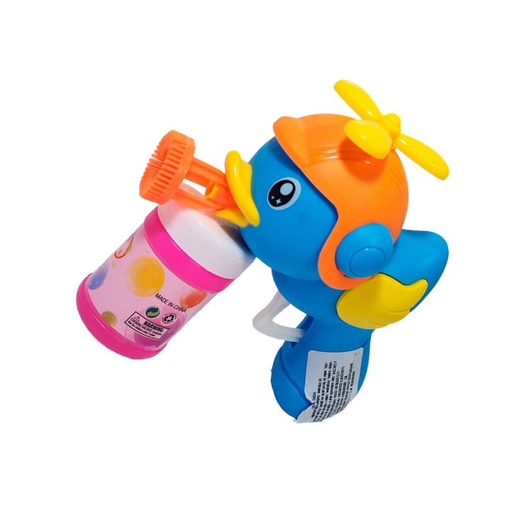 Pistola Burbujera Pato Patico Con Liquido Burbujero Juguete
