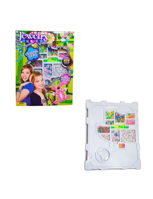 Set Kit Para Hacer Pulseras Pedreria Jewerly Juguete