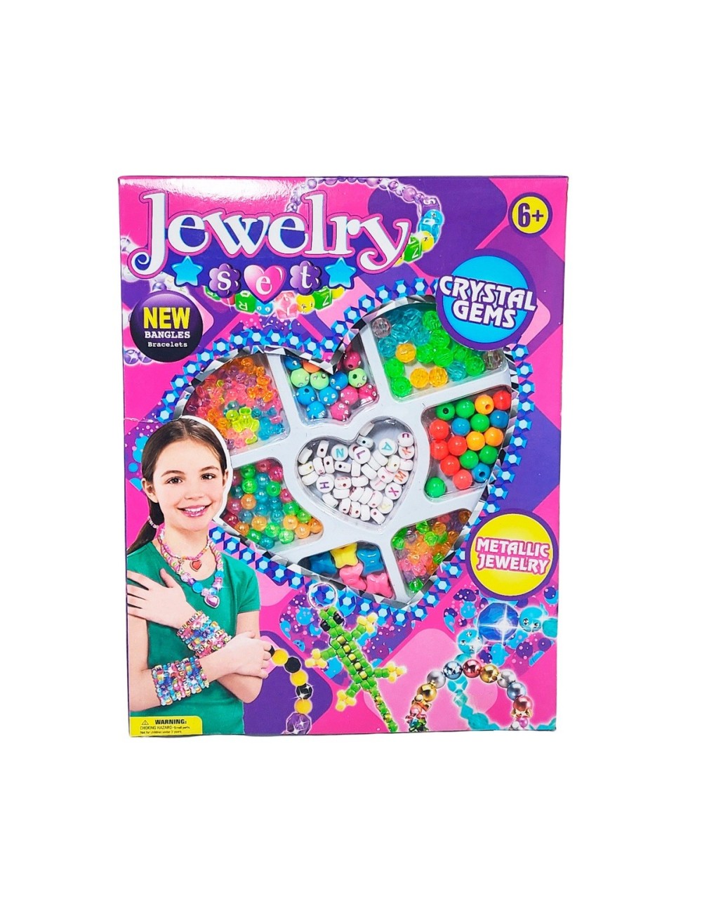 Set Kit Para Hacer Pulseras Letras Juguete Interactivo Niñas