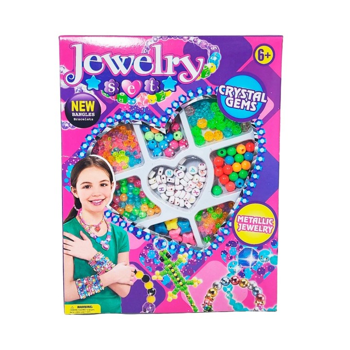 Set Kit Para Hacer Pulseras Letras Juguete Interactivo Niñas
