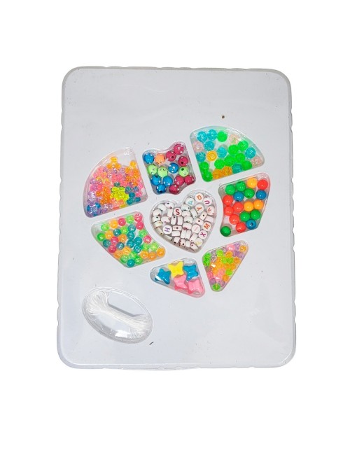 Set Kit Para Hacer Pulseras Letras Juguete Interactivo Niñas