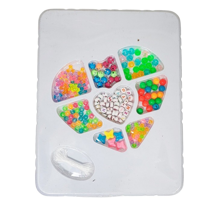 Set Kit Para Hacer Pulseras Letras Juguete Interactivo Niñas