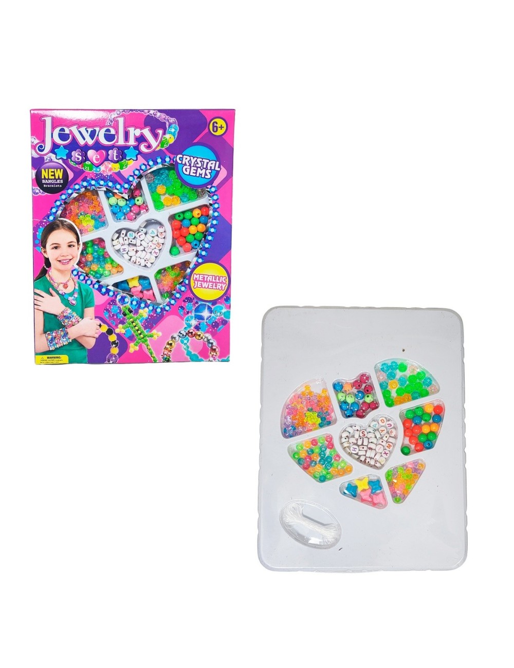 Set Kit Para Hacer Pulseras Letras Juguete Interactivo Niñas