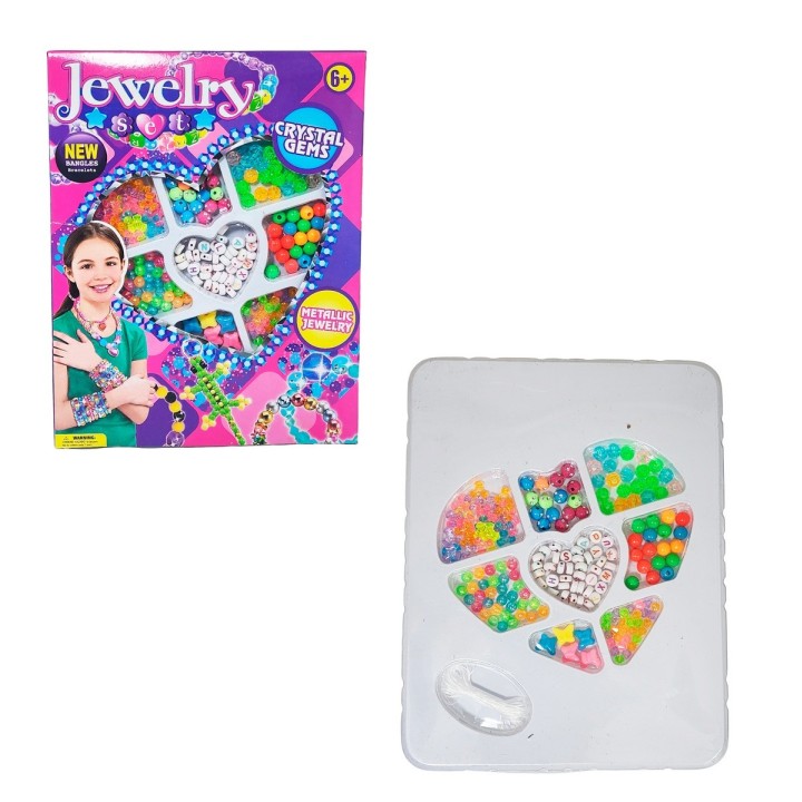 Set Kit Para Hacer Pulseras Letras Juguete Interactivo Niñas
