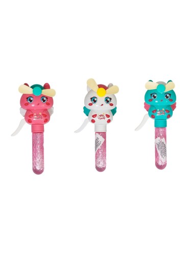 Burbujero Unicornio Pony Ventilador Portatil Set X 3 Unidade