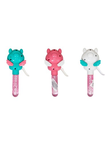 Burbujero Unicornio Pony Ventilador Portatil Set X 3 Unidade