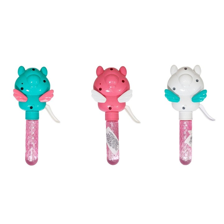 Burbujero Unicornio Pony Ventilador Portatil Set X 3 Unidade