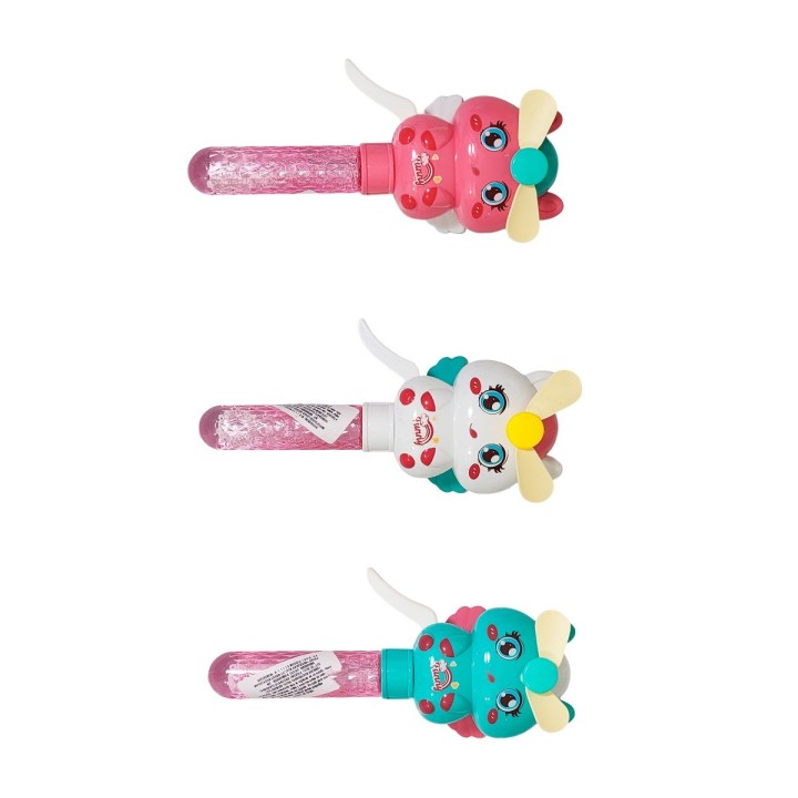 Burbujero Unicornio Pony Ventilador Portatil Set X 3 Unidade