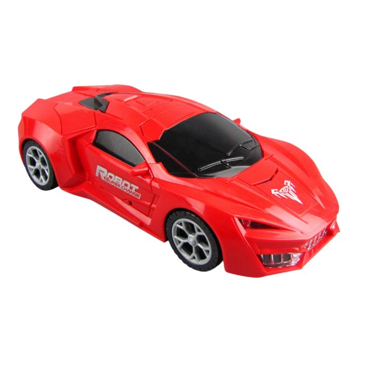 Carro Deportivo Transformers Robot Juguete 2 En 1 + Baterias