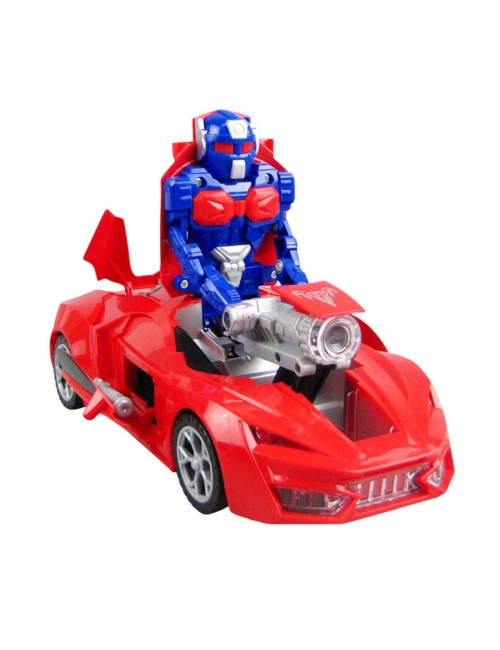 Carro Deportivo Transformers Robot Juguete 2 En 1 + Baterias