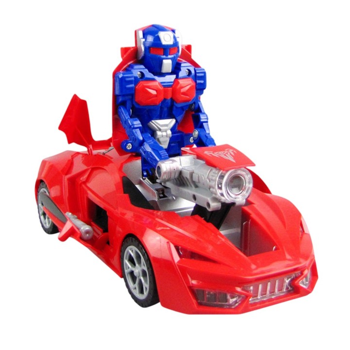 Carro Deportivo Transformers Robot Juguete 2 En 1 + Baterias