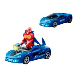 Carro Deportivo Transformers Robot Juguete 2 En 1 + Baterias