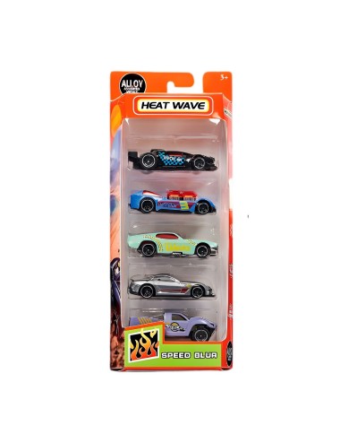 Carro Coleccionable Deportivo De Carrera Metalico X 5 Unidad