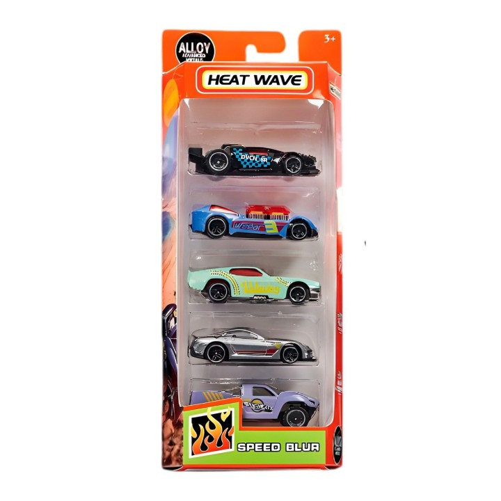 Carro Coleccionable Deportivo De Carrera Metalico X 5 Unidad
